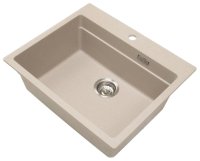 Кухонная мойка Grandex Aqua 500503 60x51 из кварцевого композита, бежевый