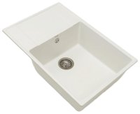 Кухонная мойка Grandex Aqua 600211 76x50 из кварцевого композита, белый