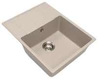 Кухонная мойка Grandex Aqua 600313 65x50 из кварцевого композита, бежевый