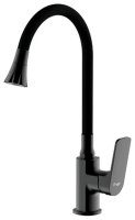 Смеситель для кухни FRAP F4486-6, черный