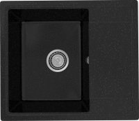 Кухонная мойка Practik PR-575 PR-M-575-004 58x50 из искусственного камня, черный