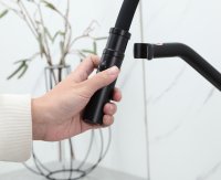 Смеситель для кухни GAPPO G4098-16 с гибким изливом, черный