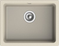 Кухонная мойка Rivelato BK-50 beige scuro 56x43 из кварцевого композита, темно-бежевый