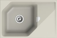 Кухонная мойка Rivelato LS-75 topazio 75x50 из кварцевого композита, топаз