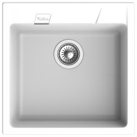 Кухонная мойка Rivelato RM-50 brina 50x51 из кварцевого композита, иней