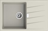 Кухонная мойка Rivelato RM-78 topazio 78x50 из кварцевого композита, топаз
