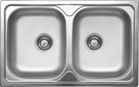 Кухонная мойка UKINOX Гранд GRP800.500 20GT8K -O 80x50 стальная, хром