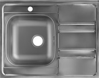 Кухонная мойка UKINOX Иннова IND800.600 -GT6C 0L- 80x60 стальная, матовая сталь