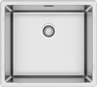 Кухонная мойка UKINOX Techno TEB450.400 -GT10P 45x40 стальная, брашированная сталь