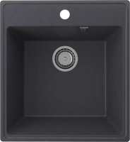 Кухонная мойка Ulgran Quartz forte Forte 460-08 46x50 из кварцевого композита, черный
