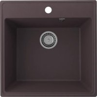 Кухонная мойка Ulgran Quartz forte Forte 505-06 51x51 из кварцевого композита, коричневый