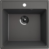 Кухонная мойка Ulgran Quartz forte Forte 505-09 51x51 из кварцевого композита, серый