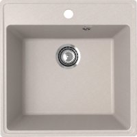 Кухонная мойка Ulgran Quartz forte Forte 505-10 51x51 из кварцевого композита, бежевый