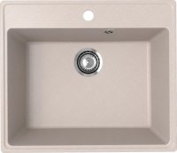 Кухонная мойка Ulgran Quartz forte Forte 580-10 58x50 из кварцевого композита, бежевый