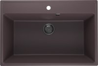 Кухонная мойка Ulgran Quartz forte Forte 760-06 76x51 из кварцевого композита, коричневый