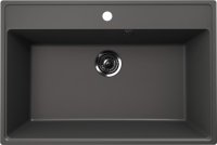 Кухонная мойка Ulgran Quartz forte Forte 760-09 76x51 из кварцевого композита, серый