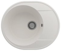 Кухонная мойка Ulgran Quartz nora Nora 585-01 59x49 из кварцевого композита, белый