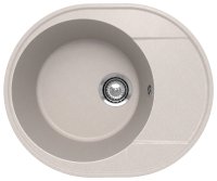 Кухонная мойка Ulgran Quartz nora Nora 585-10 59x49 из кварцевого композита, бежевый