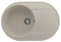 Кухонная мойка Ulgran Quartz nora Nora 750-02 75x50 из кварцевого композита, бежевый