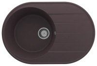 Кухонная мойка Ulgran Quartz nora Nora 750-06 75x50 из кварцевого композита, коричневый