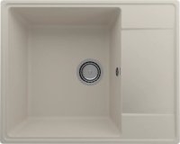 Кухонная мойка Ulgran Quartz prima Prima 605-02 61x49 из кварцевого композита, бежевый