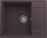 Кухонная мойка Ulgran Quartz prima Prima 605-06 61x49 из кварцевого композита, коричневый