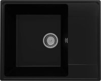 Кухонная мойка Ulgran Quartz prima Prima 605-07 61x49 из кварцевого композита, черный