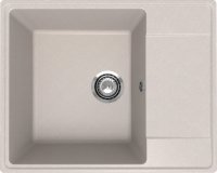 Кухонная мойка Ulgran Quartz prima Prima 605-10 61x49 из кварцевого композита, бежевый