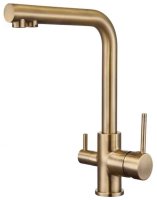 Смеситель для кухни Grocenberg GB40551BR с подключением фильтра, бронза