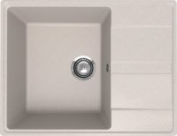 Кухонная мойка Ulgran Quartz prima Prima 650-10 65x50 из кварцевого композита, бежевый