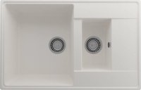 Кухонная мойка Ulgran Quartz prima Prima 780 1,5 K-01 78x50 из кварцевого композита, белый