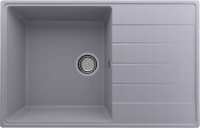Кухонная мойка Ulgran Quartz prima Prima 780-05 78x50 из кварцевого композита, серый