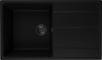 Кухонная мойка Ulgran Quartz prima Prima 850-07 85x50 из кварцевого композита, черный