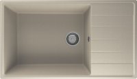 Кухонная мойка Ulgran Quartz prima Prima 860-03 86x50 из кварцевого композита, бежевый