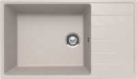 Кухонная мойка Ulgran Quartz prima Prima 860-10 86x50 из кварцевого композита, бежевый