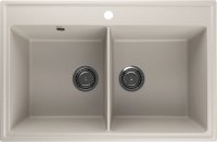 Кухонная мойка Ulgran Quartz ruma Ruma 780-02 78x51 из кварцевого композита, бежевый