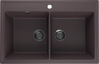 Кухонная мойка Ulgran Quartz ruma Ruma 780-06 78x51 из кварцевого композита, коричневый