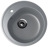 Кухонная мойка Ulgran U-101 U-101-309 50x50 из искусственного камня, серый