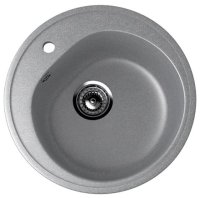 Кухонная мойка Ulgran U-101 U-101-342 50x50 из искусственного камня, серый
