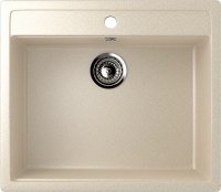 Кухонная мойка Ulgran U-104 U-104-328 56x50 из искусственного камня, бежевый