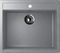 Кухонная мойка Ulgran U-104 U-104-342 56x50 из искусственного камня, серый