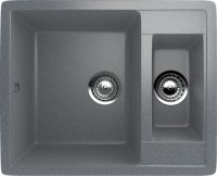 Кухонная мойка Ulgran U-106 U-106-309 60x49 из искусственного камня, серый