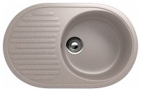 Кухонная мойка Ulgran U-107 U-107-302 72x46 из искусственного камня, песочный