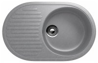 Кухонная мойка Ulgran U-107 U-107-342 72x46 из искусственного камня, серый