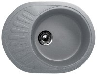Кухонная мойка Ulgran U-107m U-107m-309 57x45 из искусственного камня, серый