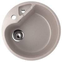 Кухонная мойка Ulgran U-108 U-108-302 51x51 из искусственного камня, песочный