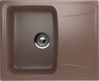 Кухонная мойка Ulgran U-201 U-201-307 58x47 из искусственного камня, коричневый