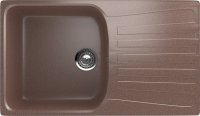 Кухонная мойка Ulgran U-203 U-203-307 83x48 из искусственного камня, коричневый