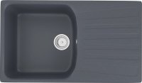 Кухонная мойка Ulgran U-203 U-203-343 83x48 из искусственного камня, серый