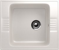 Кухонная мойка Ulgran U-204 U-204-331 59x50 из искусственного камня, белый